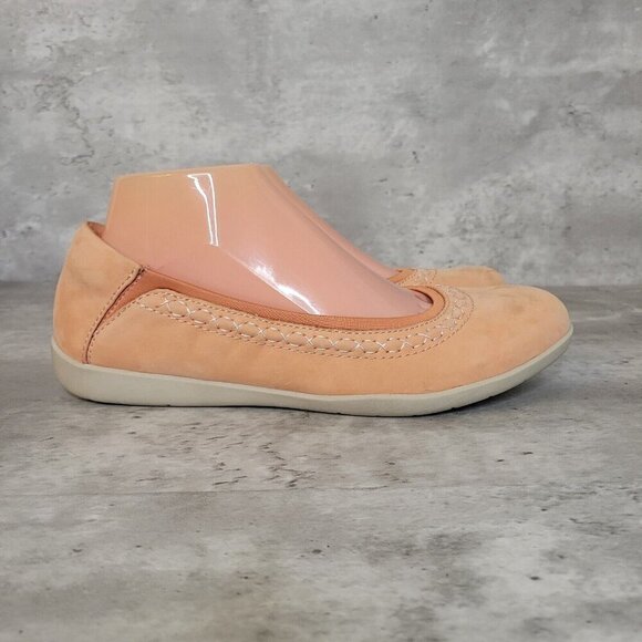 Earth Origins Womens 9 Medium Flex Flat Fable Peach Ballet Flats Shoe - Picture 3 of 9